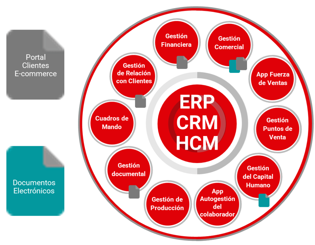 Software ERP, CRM y HCM